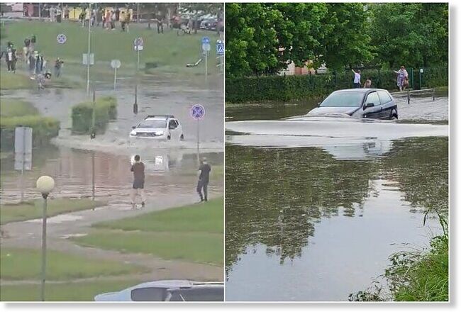 Heavy rainfall flooded Klaipėda