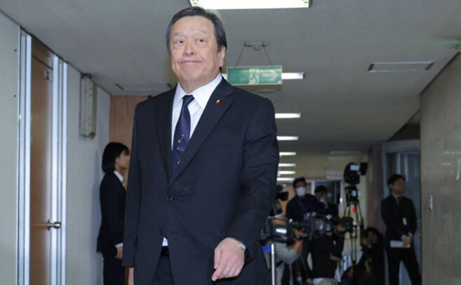 Yasukazu Hamada, líder de asuntos parlamentarios del Partido Liberal Democrático