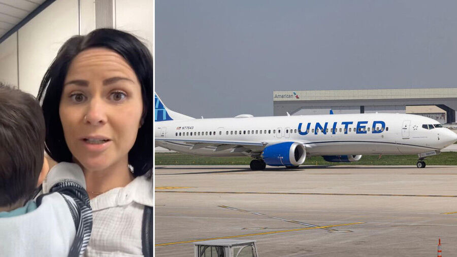 United Airlines passenger