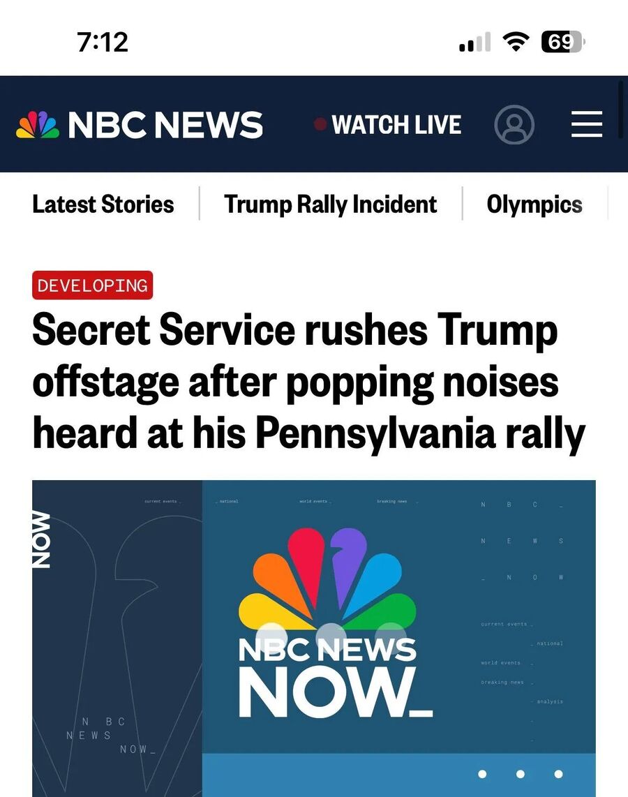 NBC Trump assassination headline