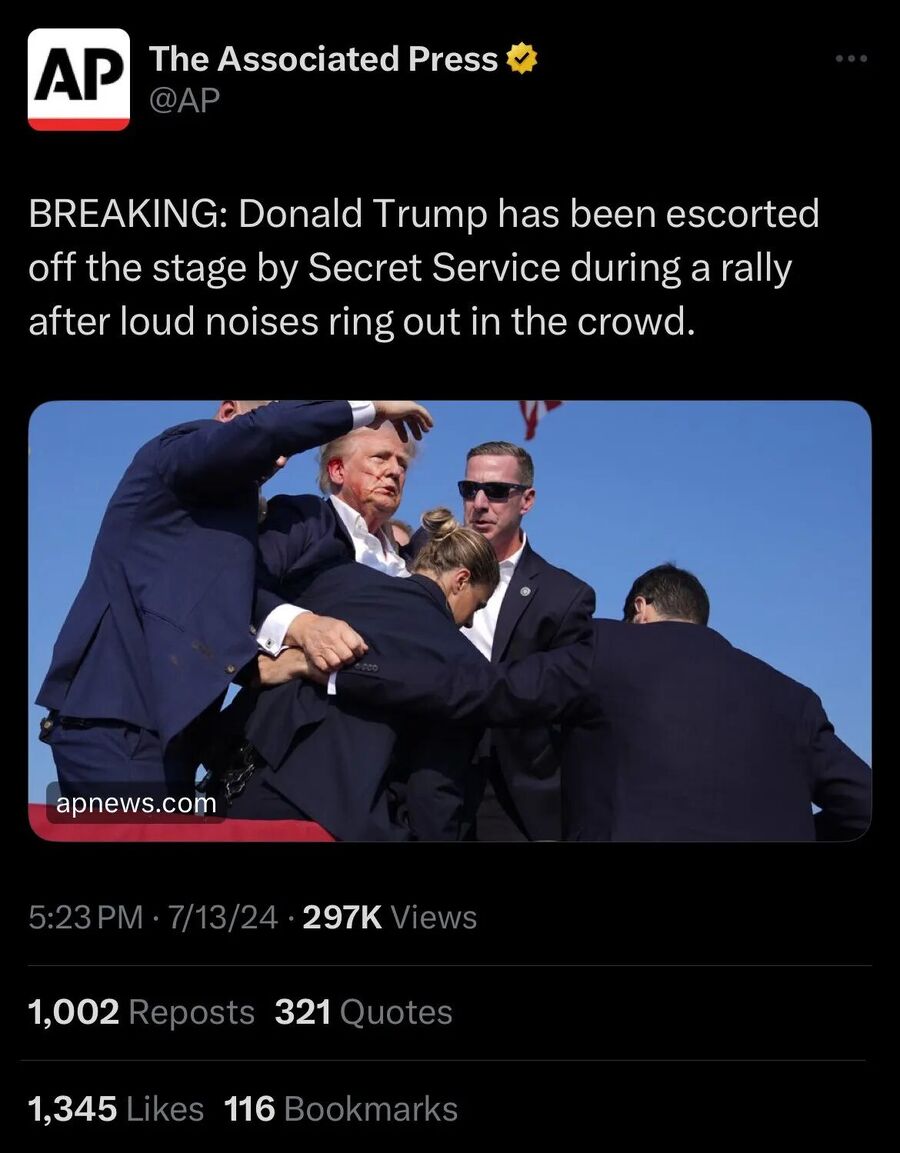 AP Trump assassination headline