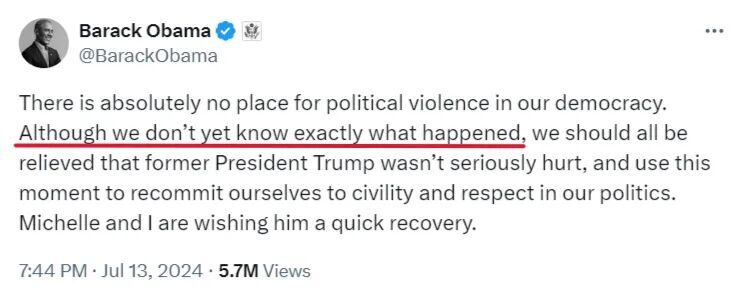 Obama Trump assassination tweet