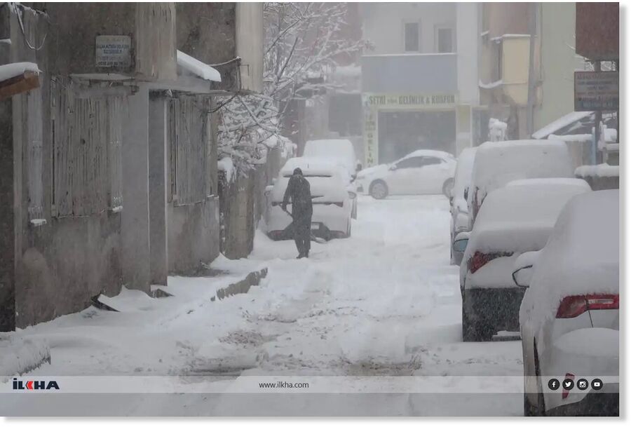 A powerful wave of heavy snowfall