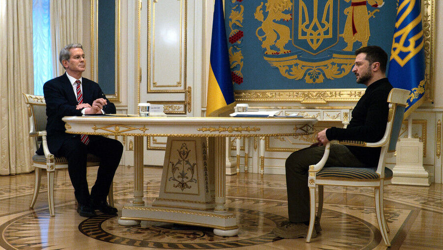 Scott Bessent y Vladímir Zelenski