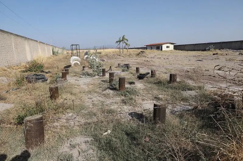 Los buscadores y la Fiscalía hallaron un presunto campo de entrenamiento en el predio.