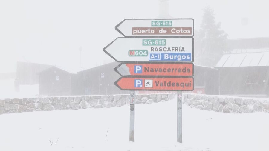 Nieve en la sierra de Madrid Nieve en la sierra de Madrid