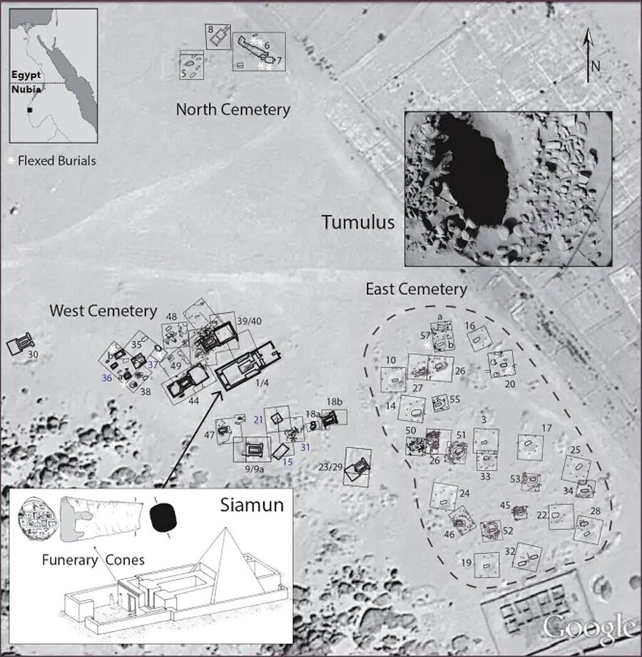 Clic para aumentar tombos pyramids excavation sudan