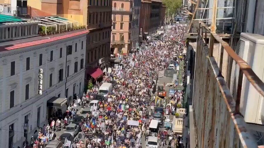 italia protestas