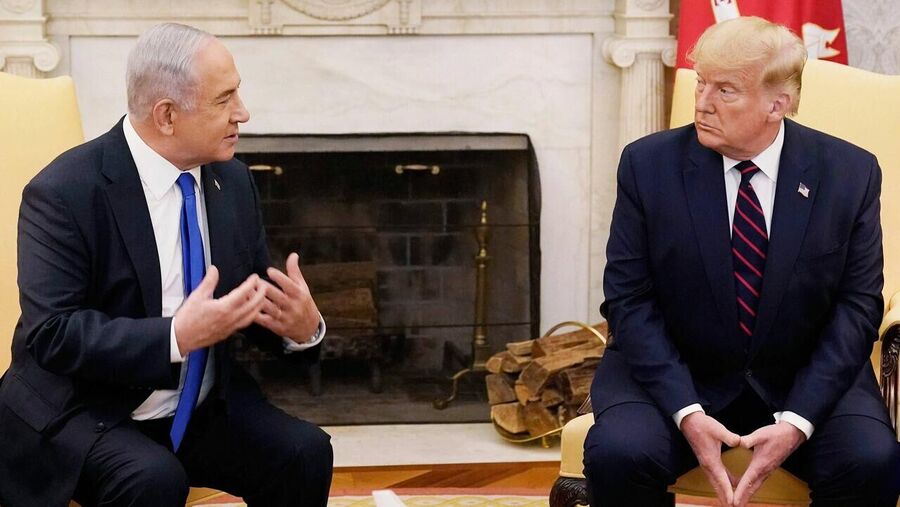 Clic para aumentar Donald Trump Netanyahu Tariffs