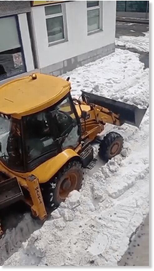 Emergency trucks cleared the ice from the streets