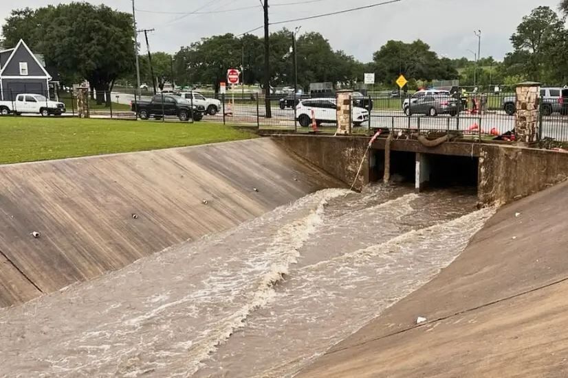 Un arroyo en Brenham, Texas,