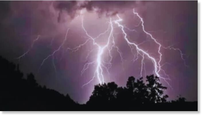 According to the victim's family, he had stepped out of his house on Friday evening and was speaking over the phone when he was struck by lightning. (Representative image)