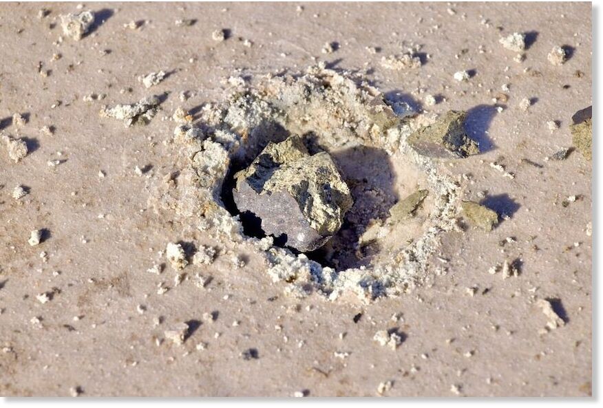 Marcus Scott says the space rock was about the size of a tennis ball.