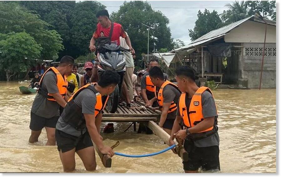 THE 33rd Infantry Battalion rescues residents in Barangay Tuka, Mamasapano, Maguindanao del Sur from flooding over the weekend.