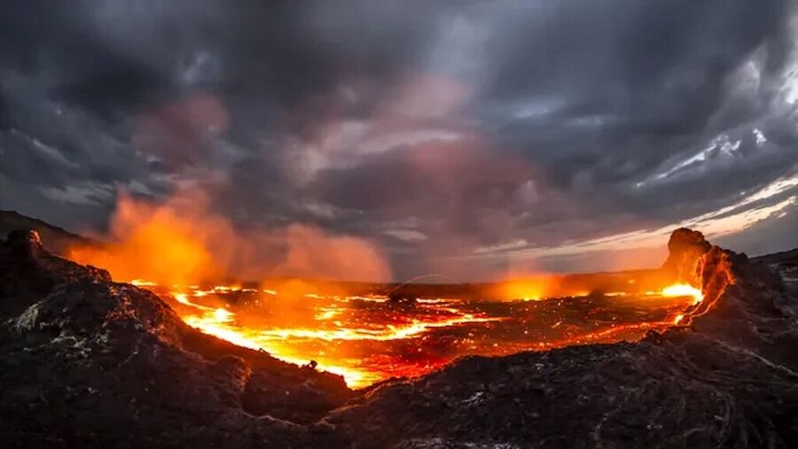 Clic para aumentar East African Rift System Erta Ale volcano