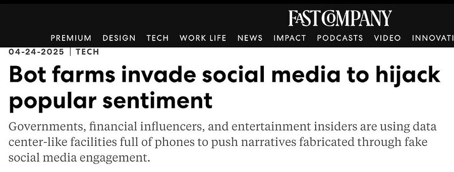 fast company bot farm article headline