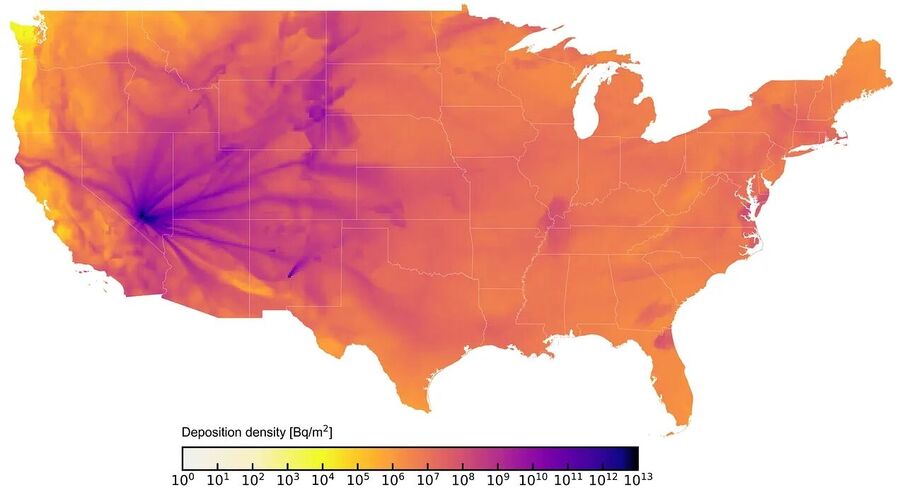 map exposure nuclear fallout us tests
