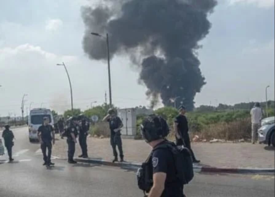 Ataque iraní al complejo de seguridad Glilot, al norte de 