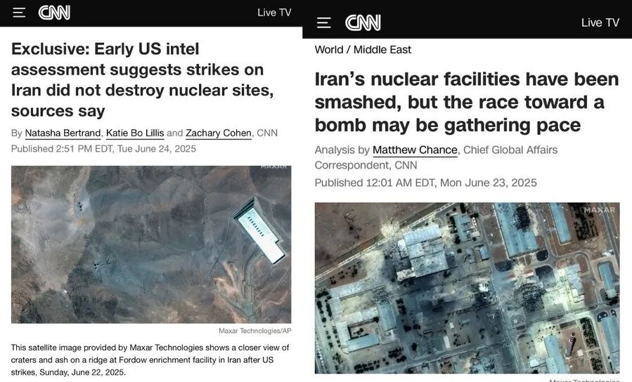 Iran nuclear facitilities not destroyed