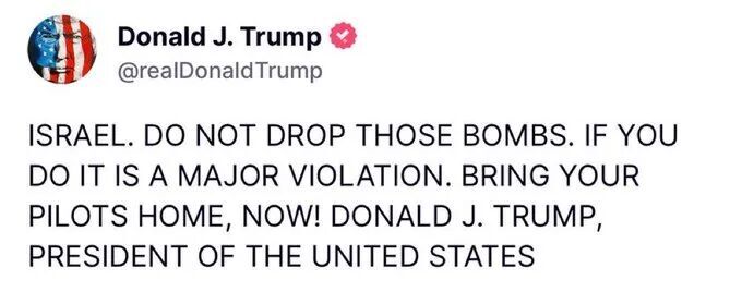 Trump F tweet