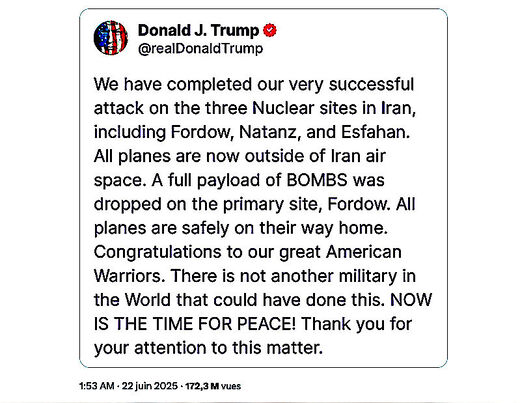 DJT we have message