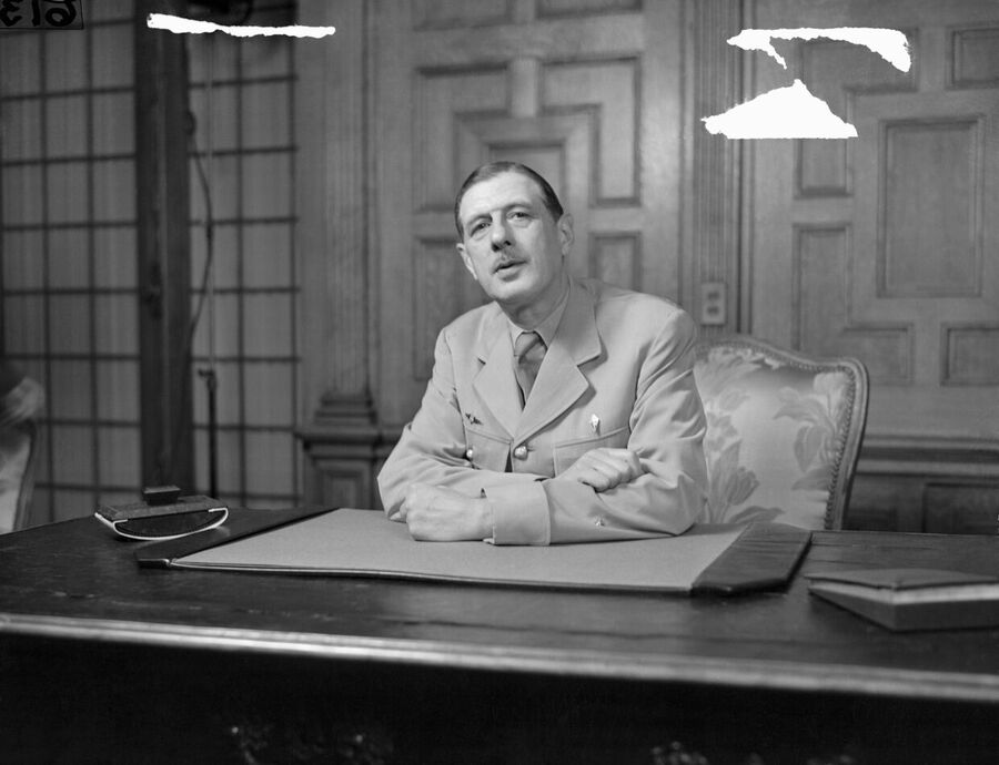 Clic para aumentar French General Charles De Gaulle