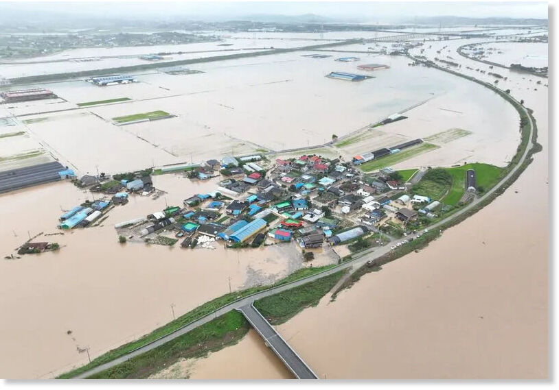 South Korea lashed by heavy rain,