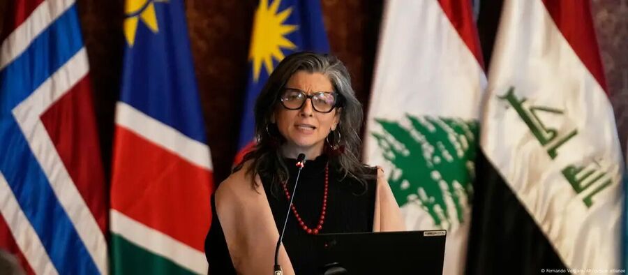 Francesca Albanese en Bogotá.