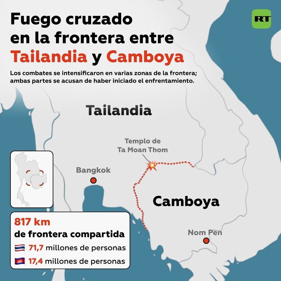 Clic para aumentar Cambodia Thailand
