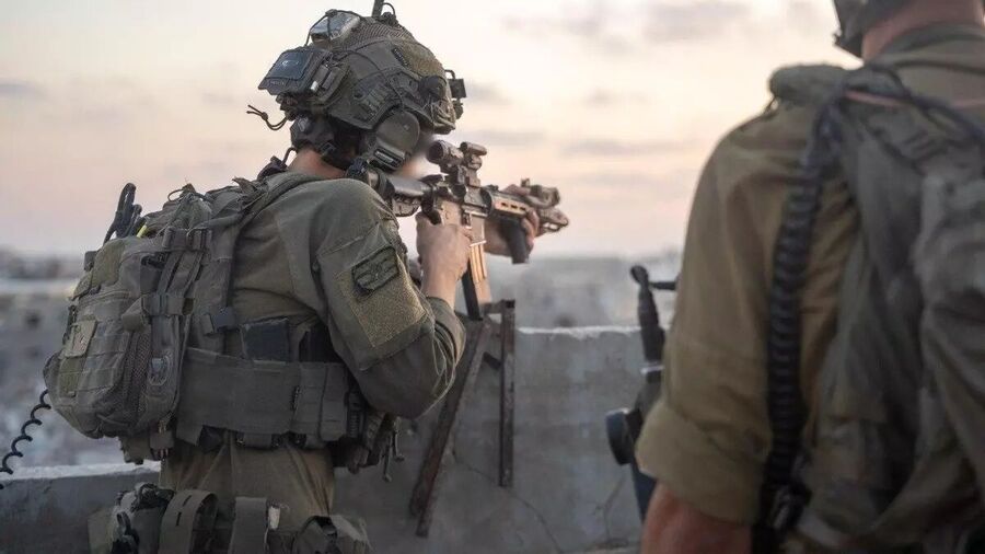 Soldados israelíes en la Franja de Gaza