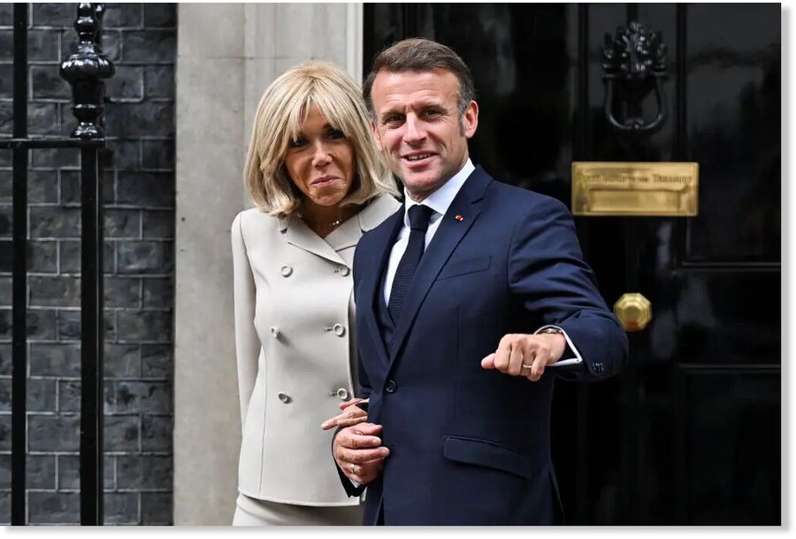 Emmanuel Macron Brigitte Macron