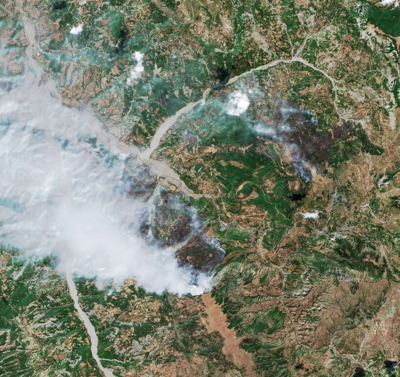 Imágenes de satélite de la isla de Quíos (Grecia) | Maxar Technologies