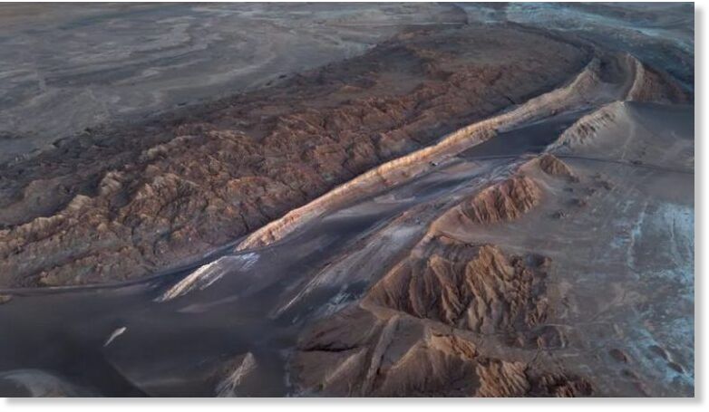 The Atacama Desert, Chile, is considered the driest place on earth. Much of the desert receives less than half an inch of rainfall per year, and some areas none at all for hundreds of years.