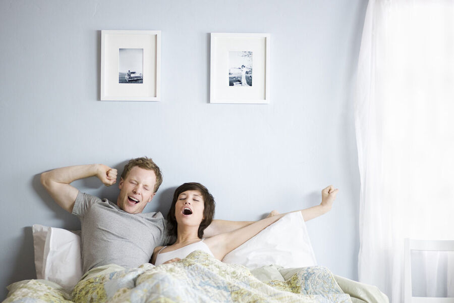 sleeping couple