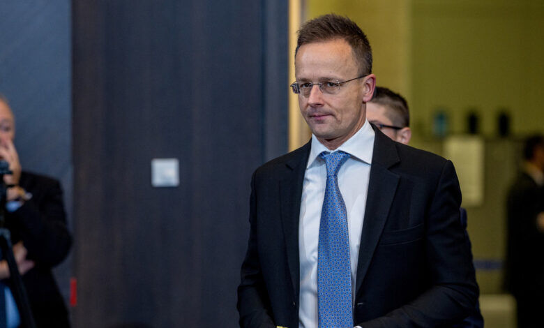 El ministro de Relaciones Exteriores de Hungría, Peter Szijjarto