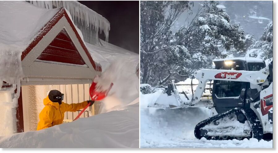 Mount Hotham in Victoria has enjoyed nearly 80cms of fresh snow in recent days.