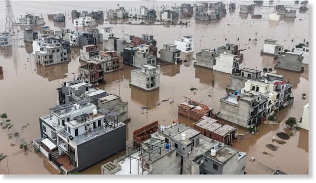 Pakistan’s eastern Punjab province was dealing with the biggest flood in its history, a senior official said on Sunday, as river water levels rose to all-time highs.