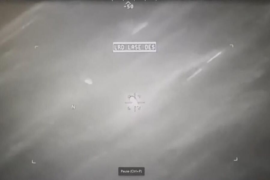 Hellfire missile directly hit a UFO