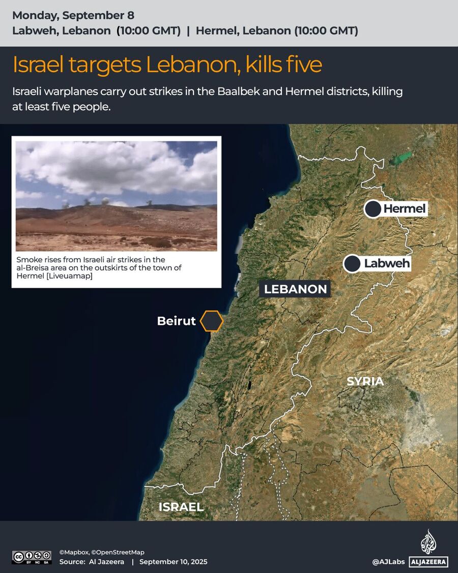 map israel lebanon