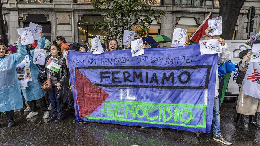 Palestine protests Italy