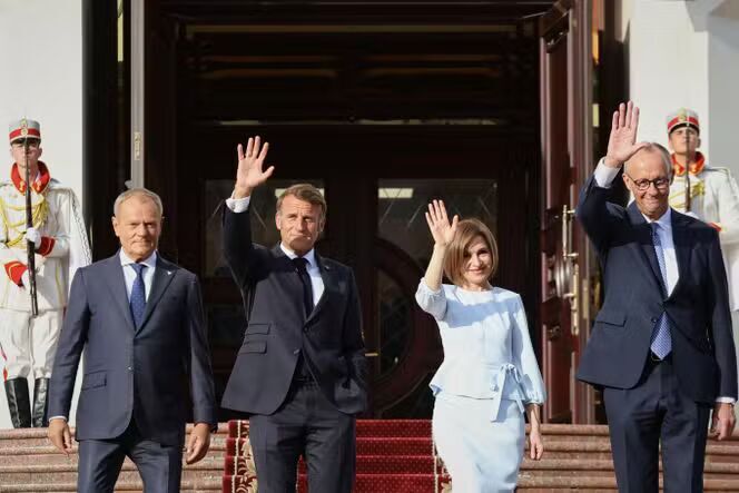 Macron, Merz, Tusk and Sandu