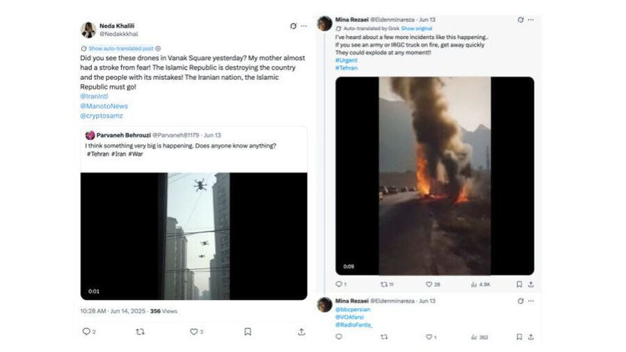 captura de pantalla IA Israel Irán