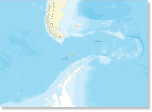 The earthquake was reportedly felt in South America