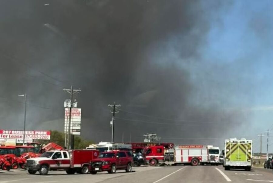 El incendio provocado por el accidente