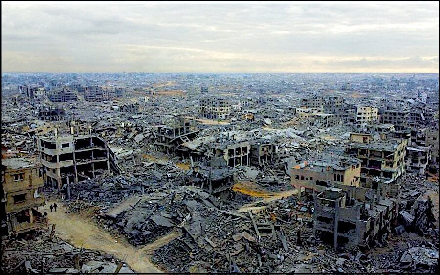 Drone view Gaza