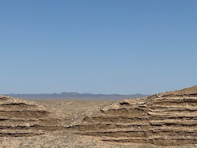 Los restos de la Gran Muralla Han.