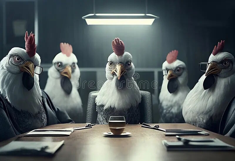 chickens corporate office board room