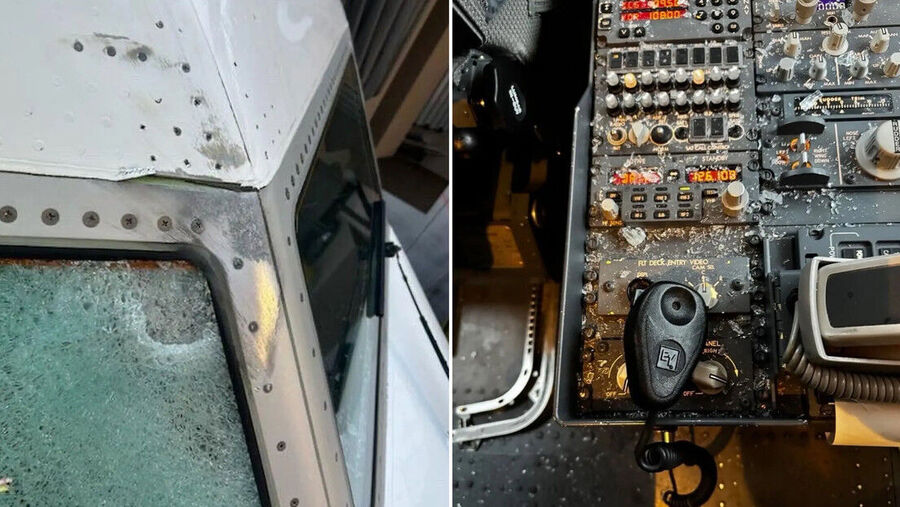 Airplane windshield