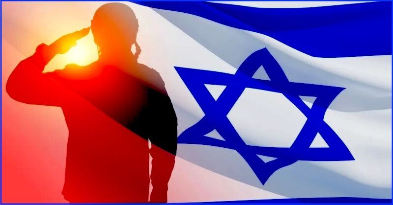 Israel flag saluter