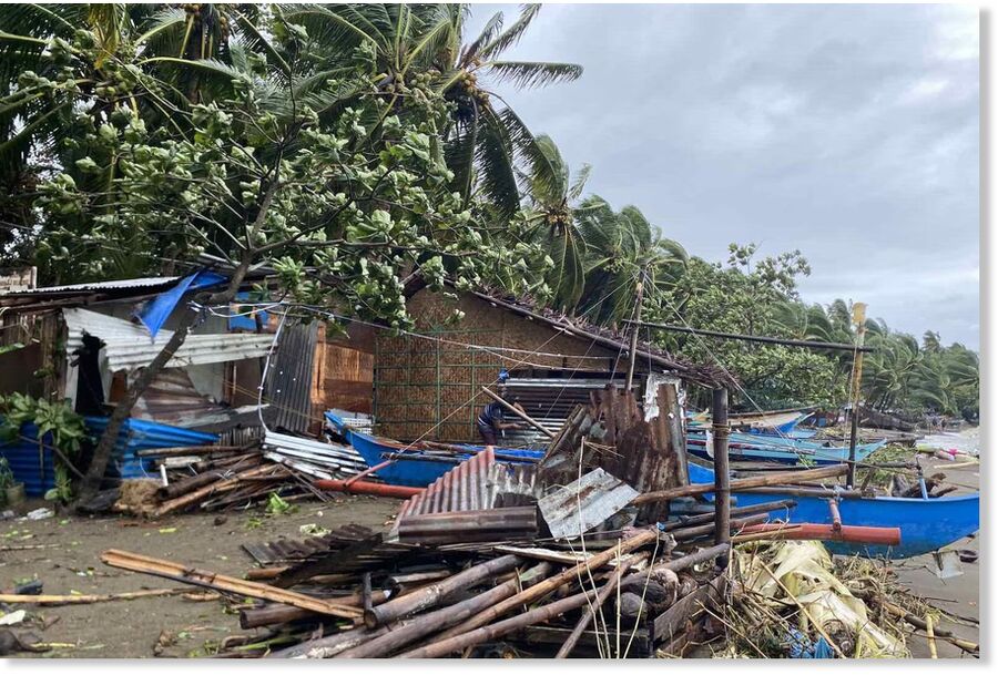 The damage caused by Typhoon Tino in Negros Occidental, November 4, 2025.